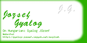 jozsef gyalog business card