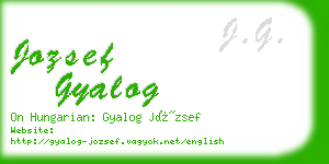 jozsef gyalog business card